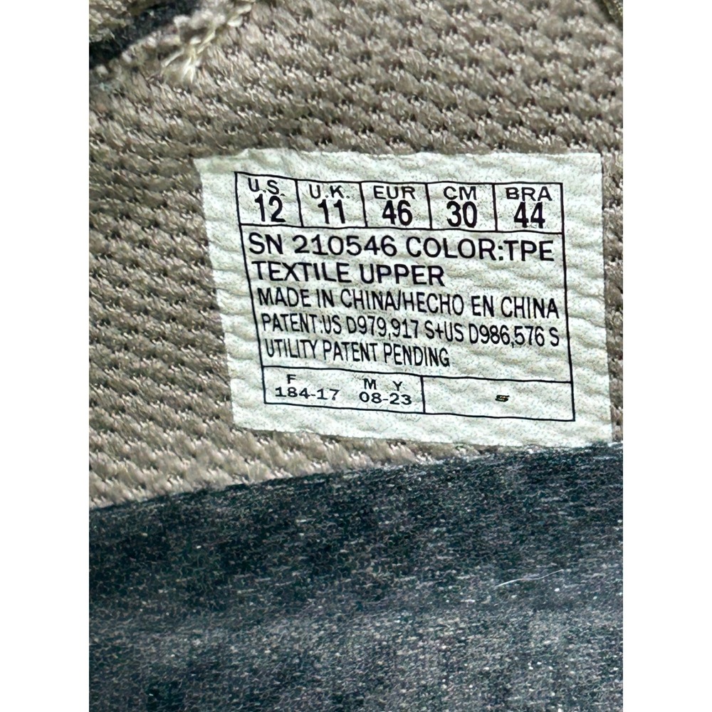 Skechers Mens Slip-ins Hands Free Taupe Sneakers 210546 Size 12‎ Goga Mat Arch - Picture 7 of 14